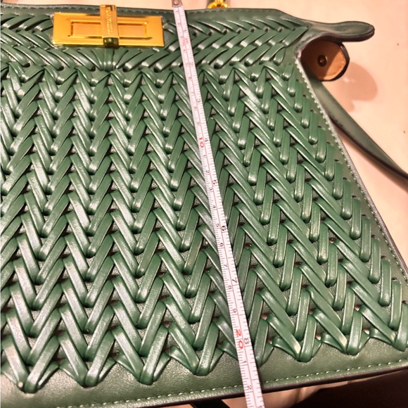 Verano Hill Dionne Woven Green Handbag - Picture 6 of 6